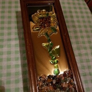 Hand Made Glass on Mirror Art